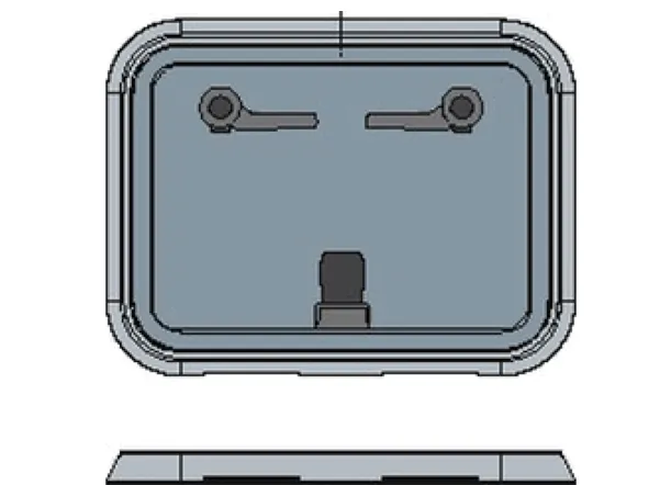 Bainbridge Marine Storm Hatch - Size 50 Flanged