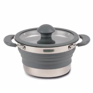 Kampa Folding Saucepan 1.5LTR (Grey)