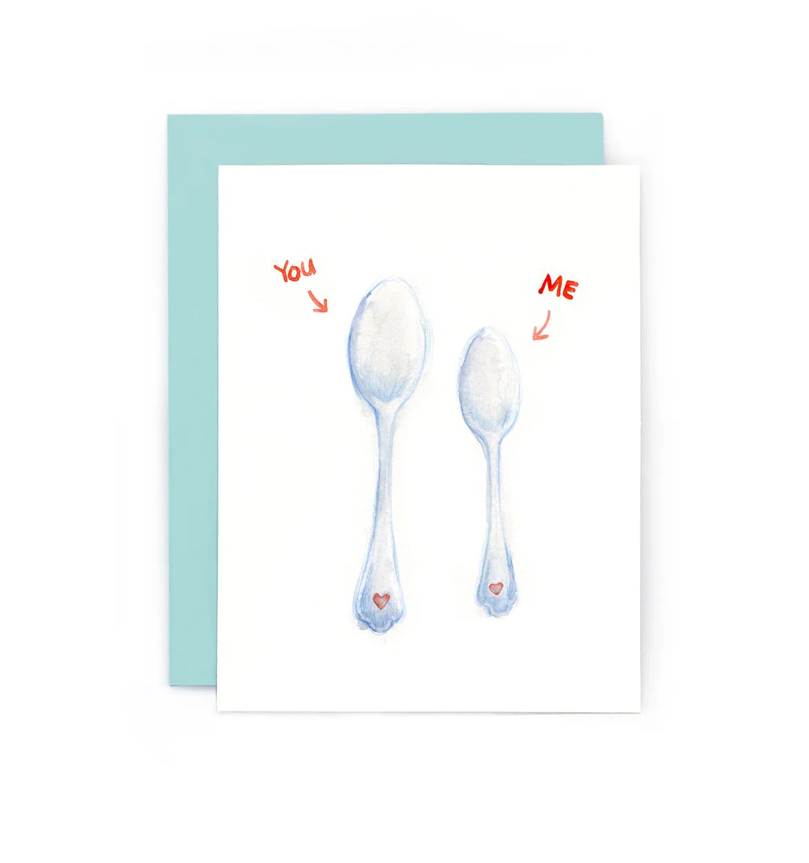 Let's Spoon Greeting Card