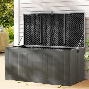 Lockable 830L Outdoor Storage Bench, Weather-resistant - Gardeon