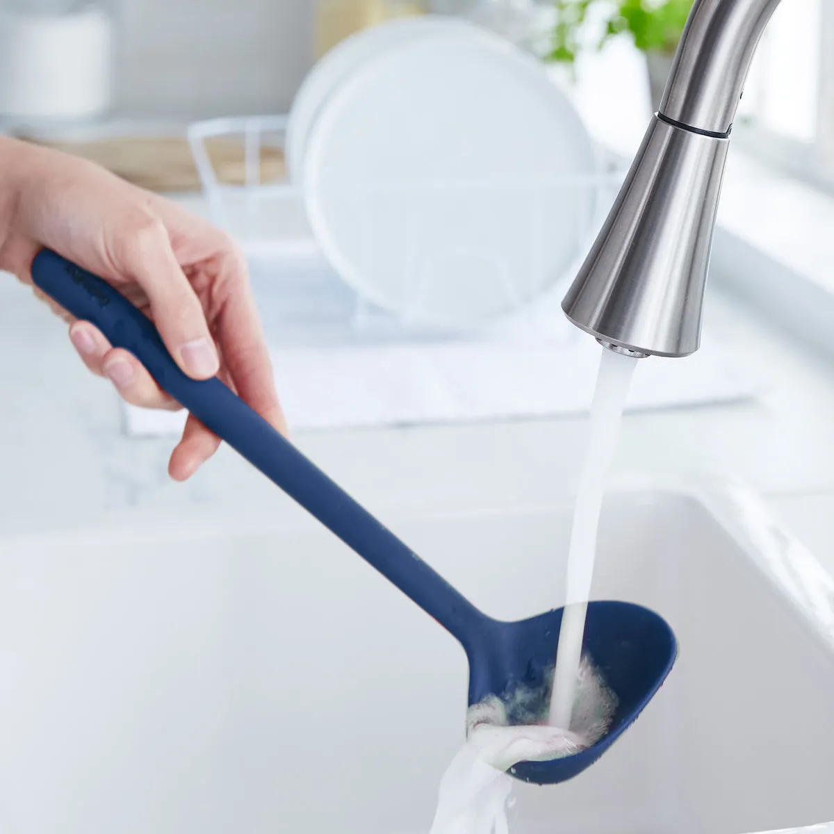 Platinum Silicone Ladle | Navy