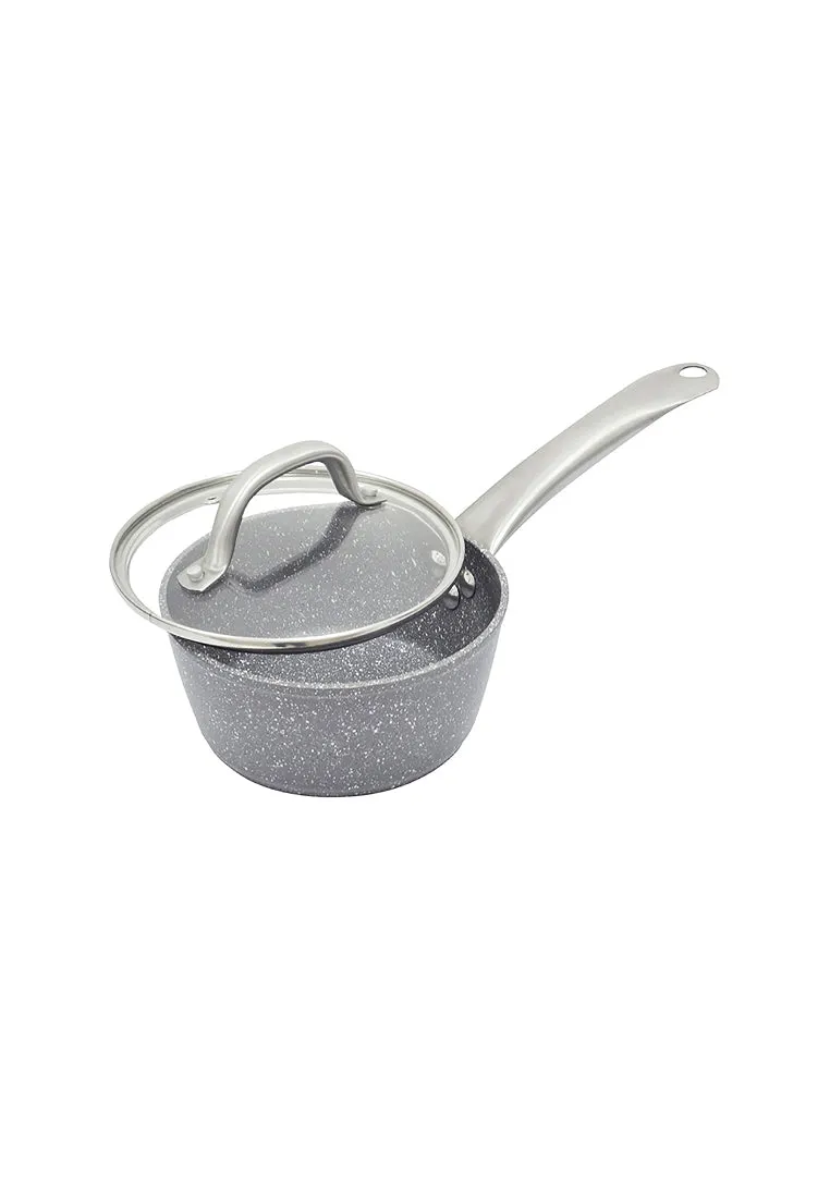 Stone Forged Saucepan with Glass Lid