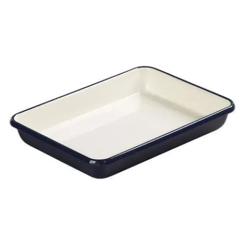 Tala Originals Enamelled Medium Roaster Indigo and Ivory